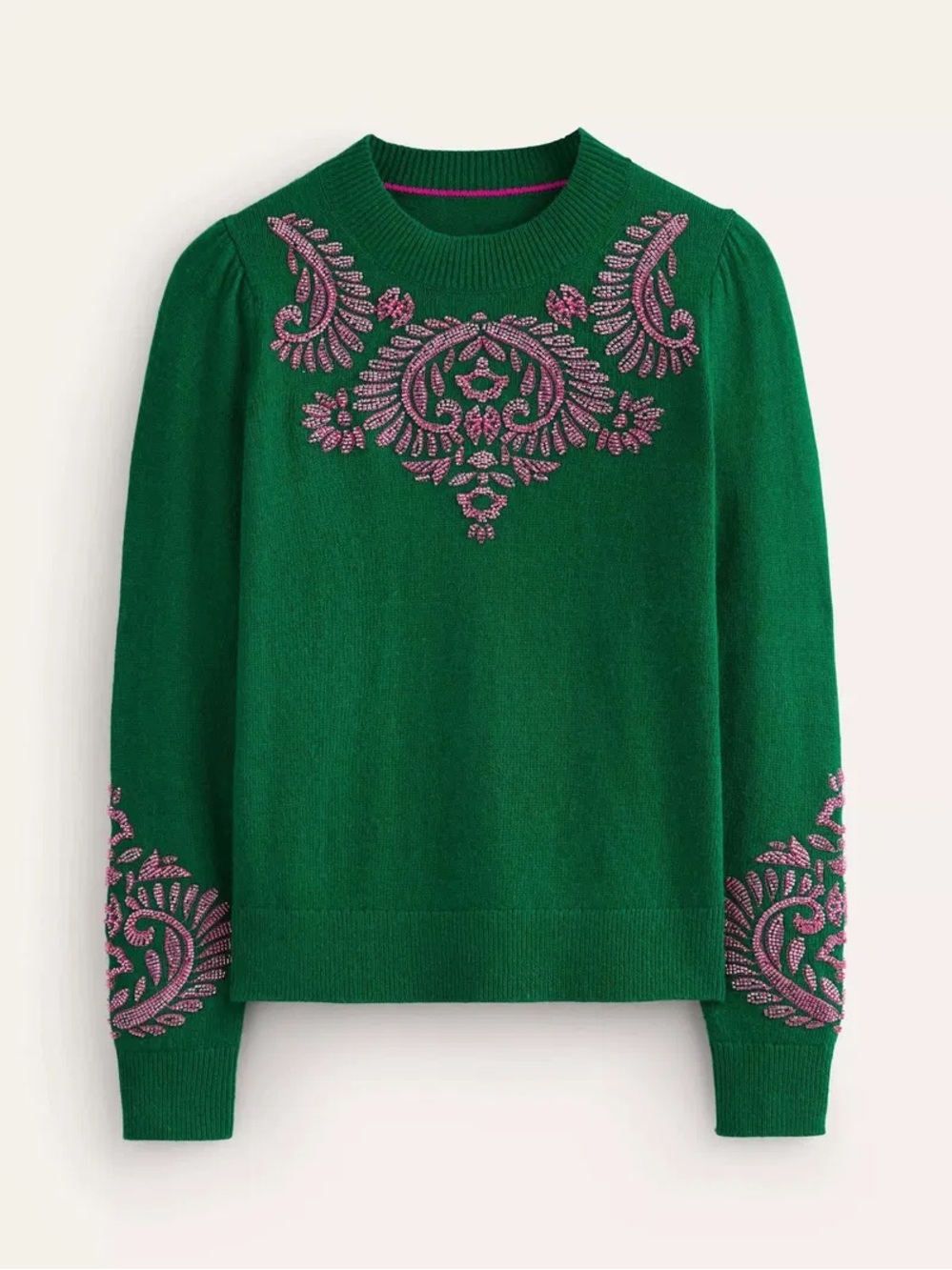 Boden Fenella Embellished Sweater